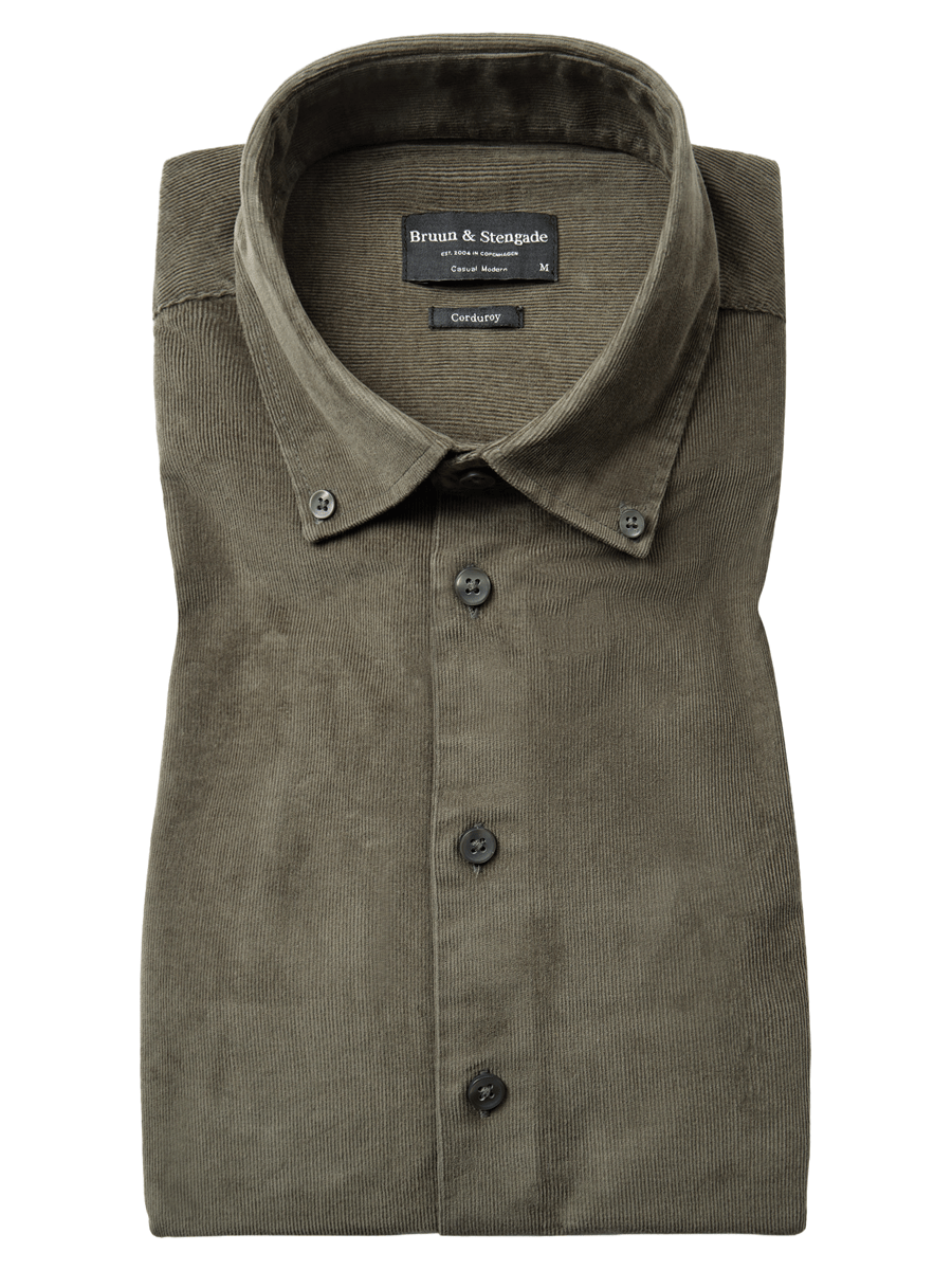 Bruun & Stengade Skjorter 2502-20006-green_S - Bygholm Menswear